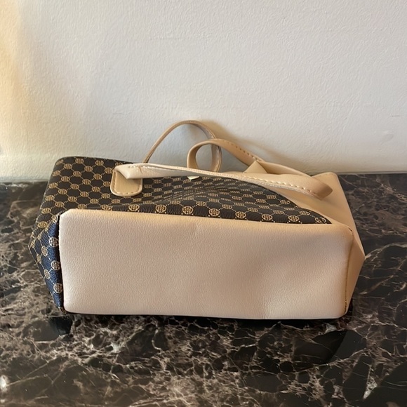 Brown Checkered Pattern Mini Tote Bag - Picture 11 of 13